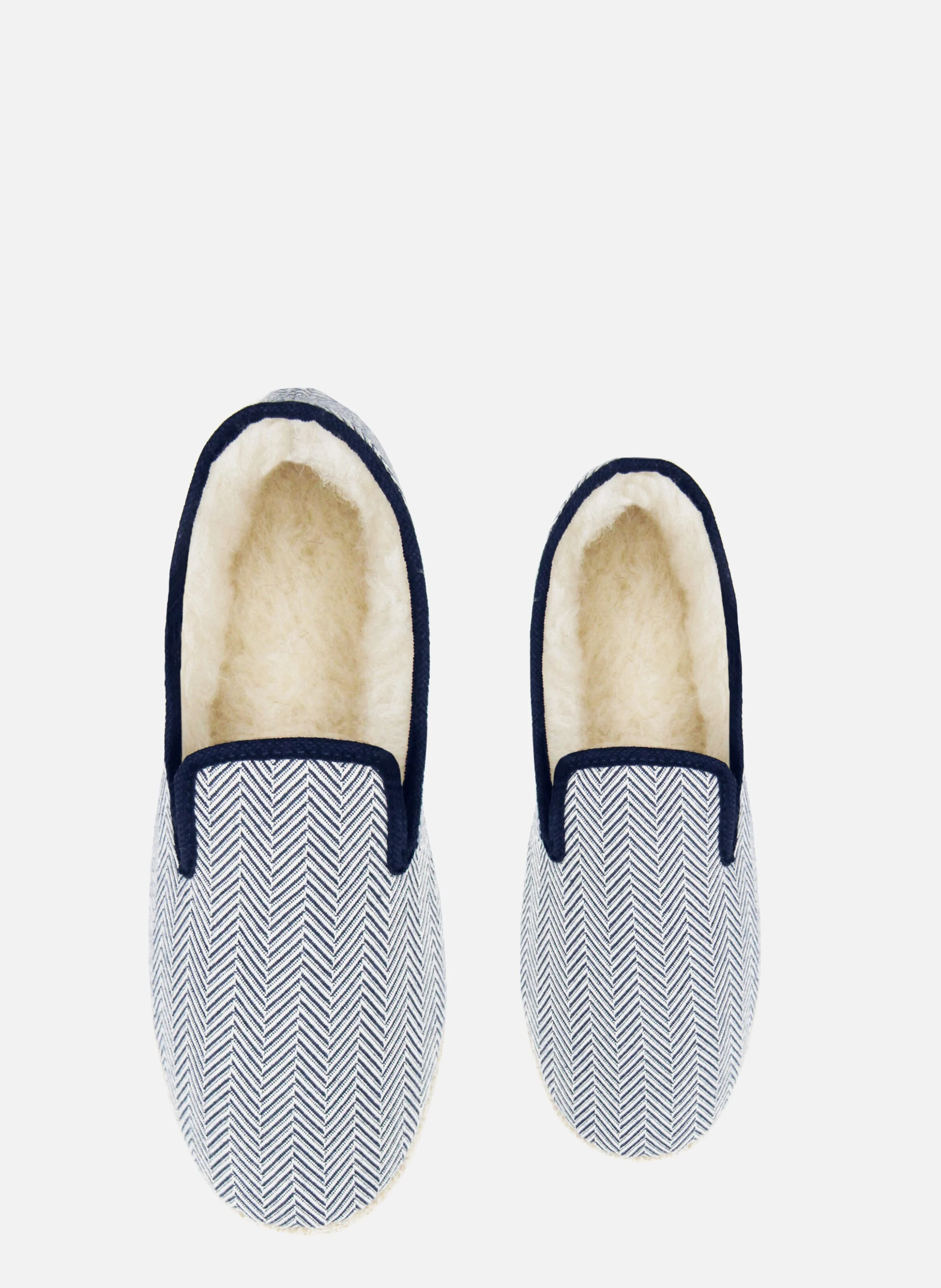 Charentaises tissu | Blanc