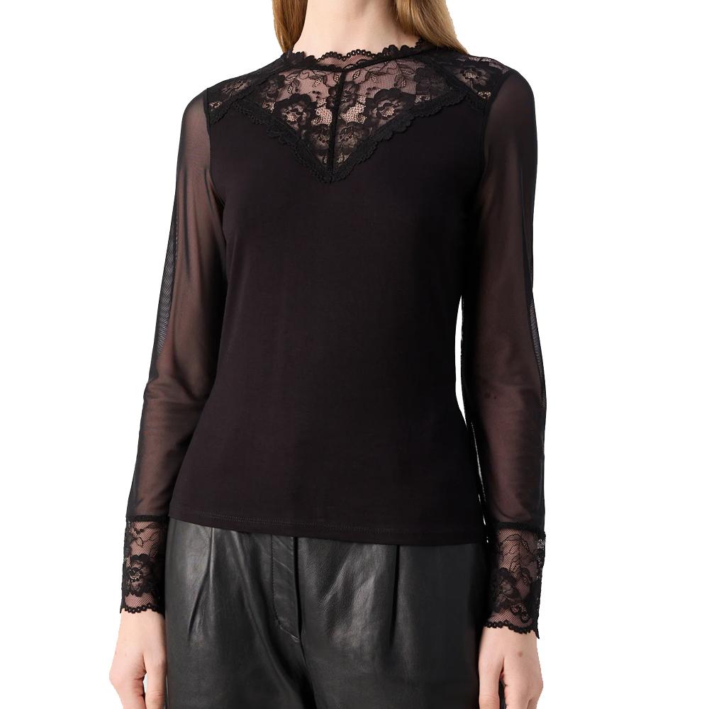 Morgan T-Shirt Noir Femme Morgan TIAMO