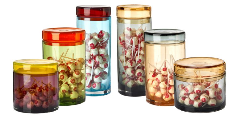 POLSPOTTEN Caps Jars Multi voorraadpotten set van 3