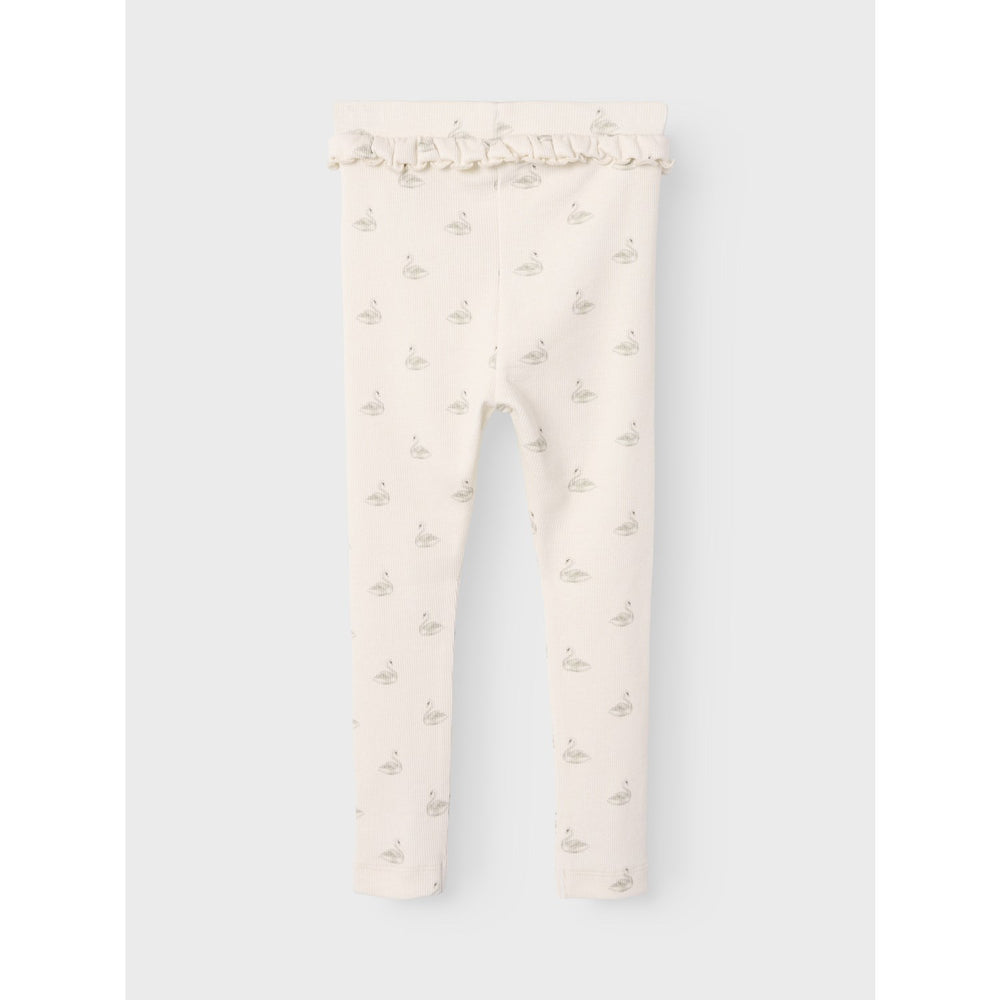 Køb Lil'Atelier Pastel Parchment Swan Nmfgavo Efi Slim Legging Lil Noos