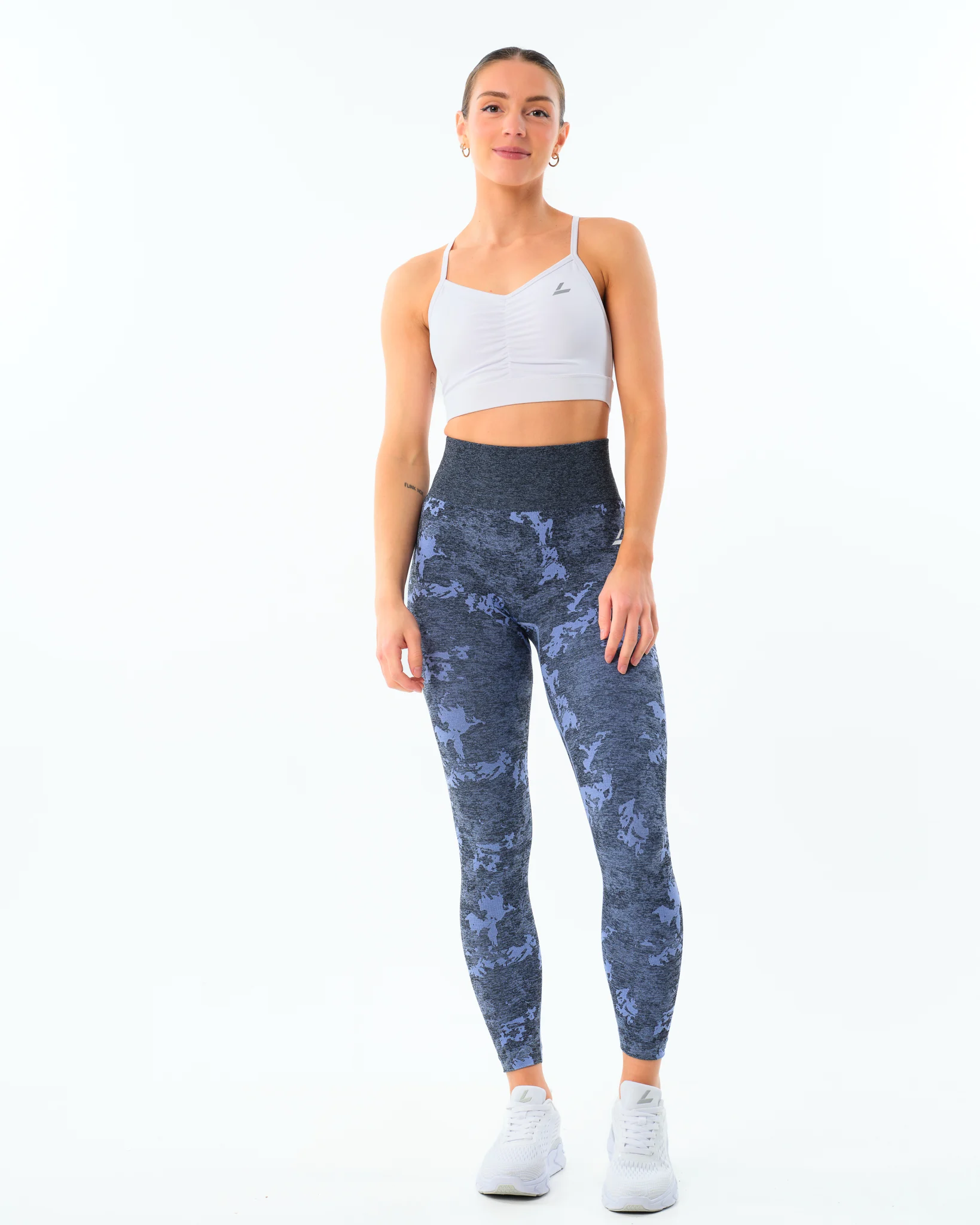LEVITY Camo Seamless Tights 7\8 Blue Camo