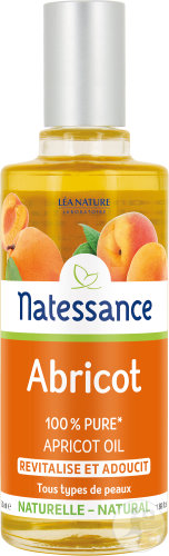 Natessance Huile D'Abricot Revitalise Et Adoucit Tous Types De Peaux Flacon 50ml