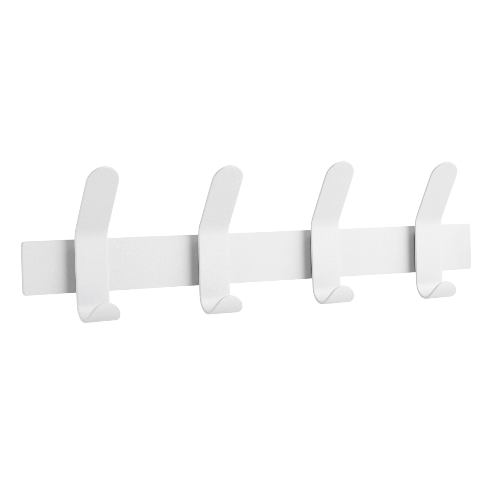 Garderobenleiste A-Rack 4 Haken, Weiss