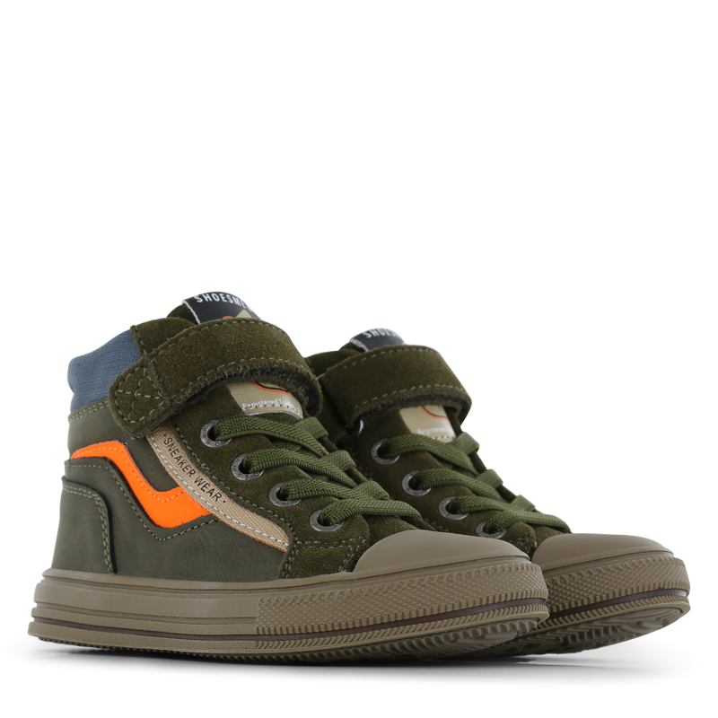 Shoesme groene hoge sneaker Microleer | Sale