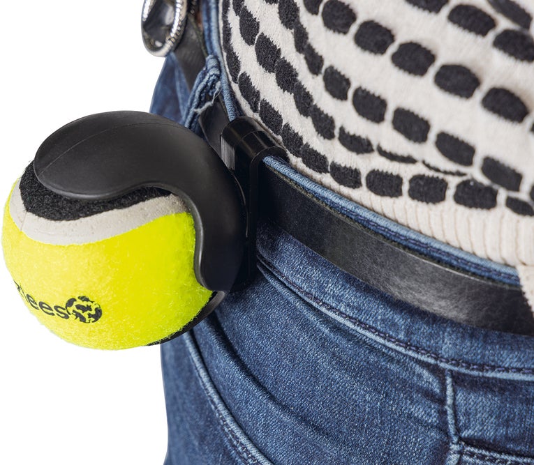 Beeztees hondenspeelgoed Fetch balhouder met tennisbal 8 x 6,5 x 6,5 cm