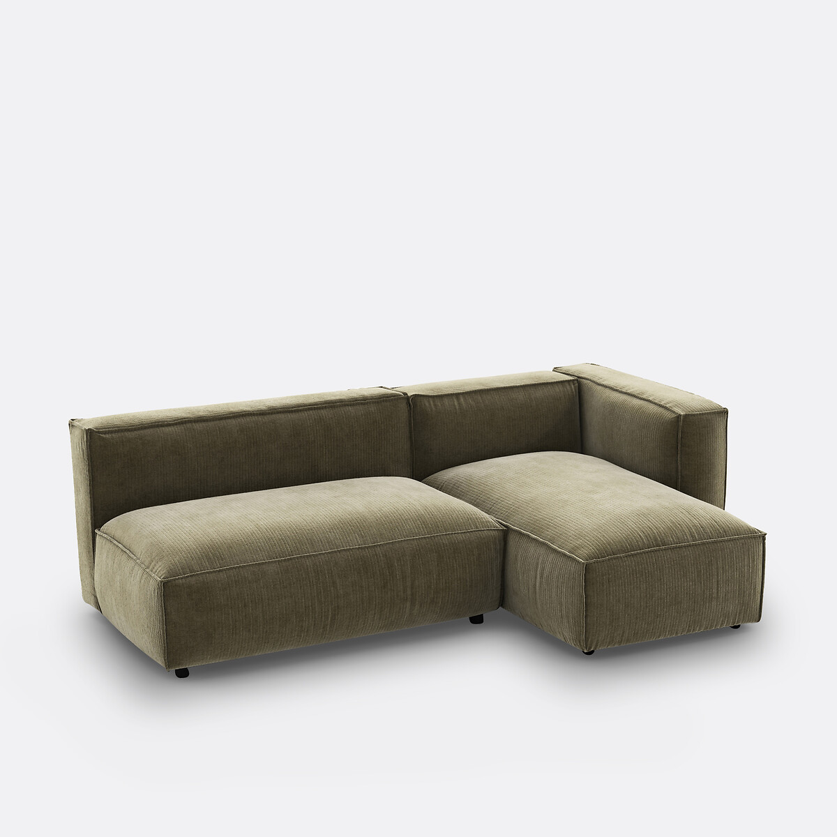 LA REDOUTE INTERIORS<br>Poltrona modular em veludo vintage canelado, Seven