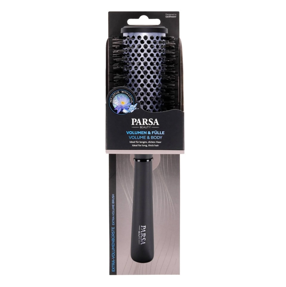 Parsa - LOTUS VOLUME ROUNDBRUSH Large Black - Hårbørste