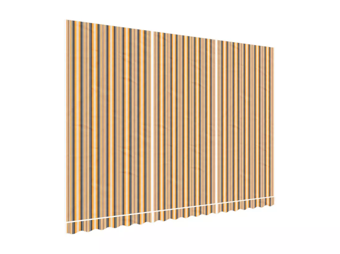 Tissu de remplacement pour auvent rayures multicolores 4,5x3 m