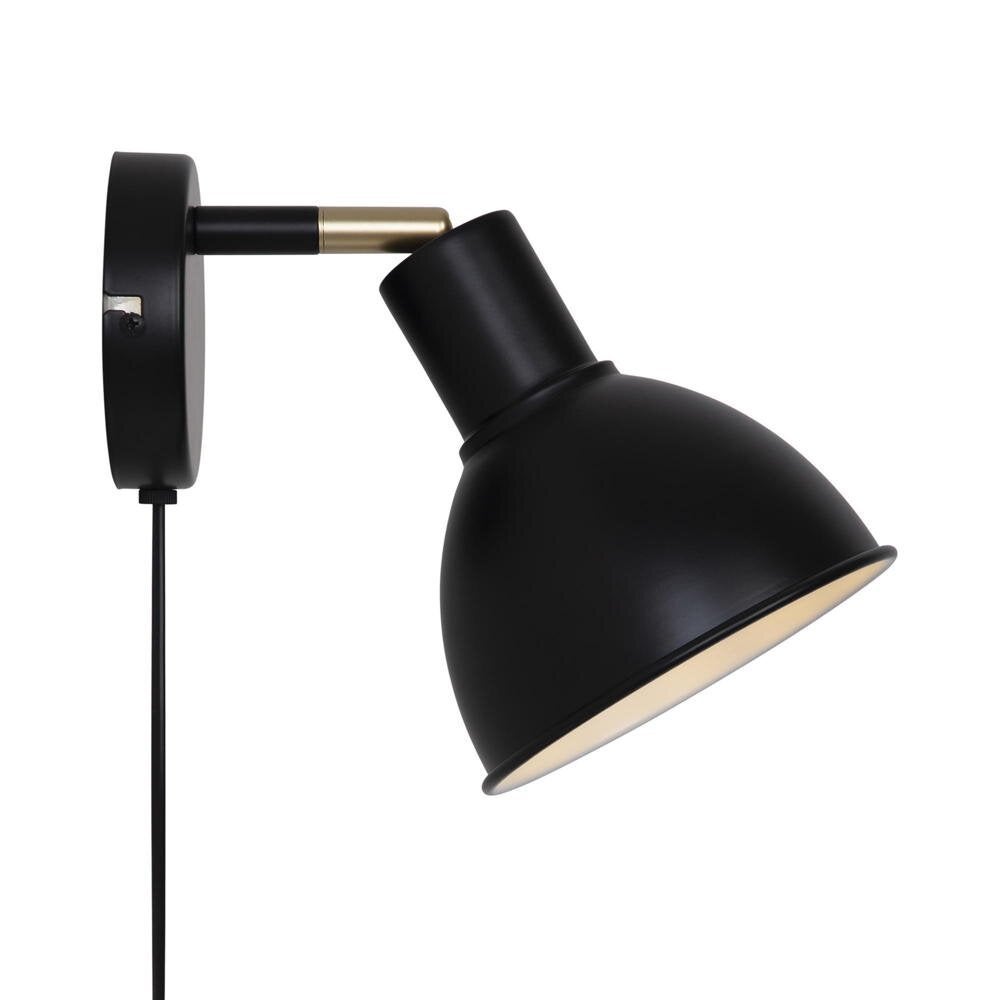 Pop wandlamp in matzwart E27