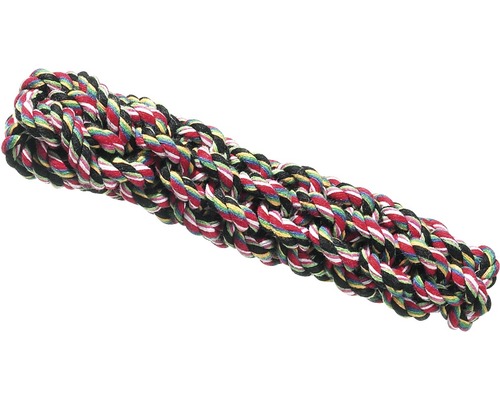 Geknoopt katoenen breisel, 20 cm, kleurrijk