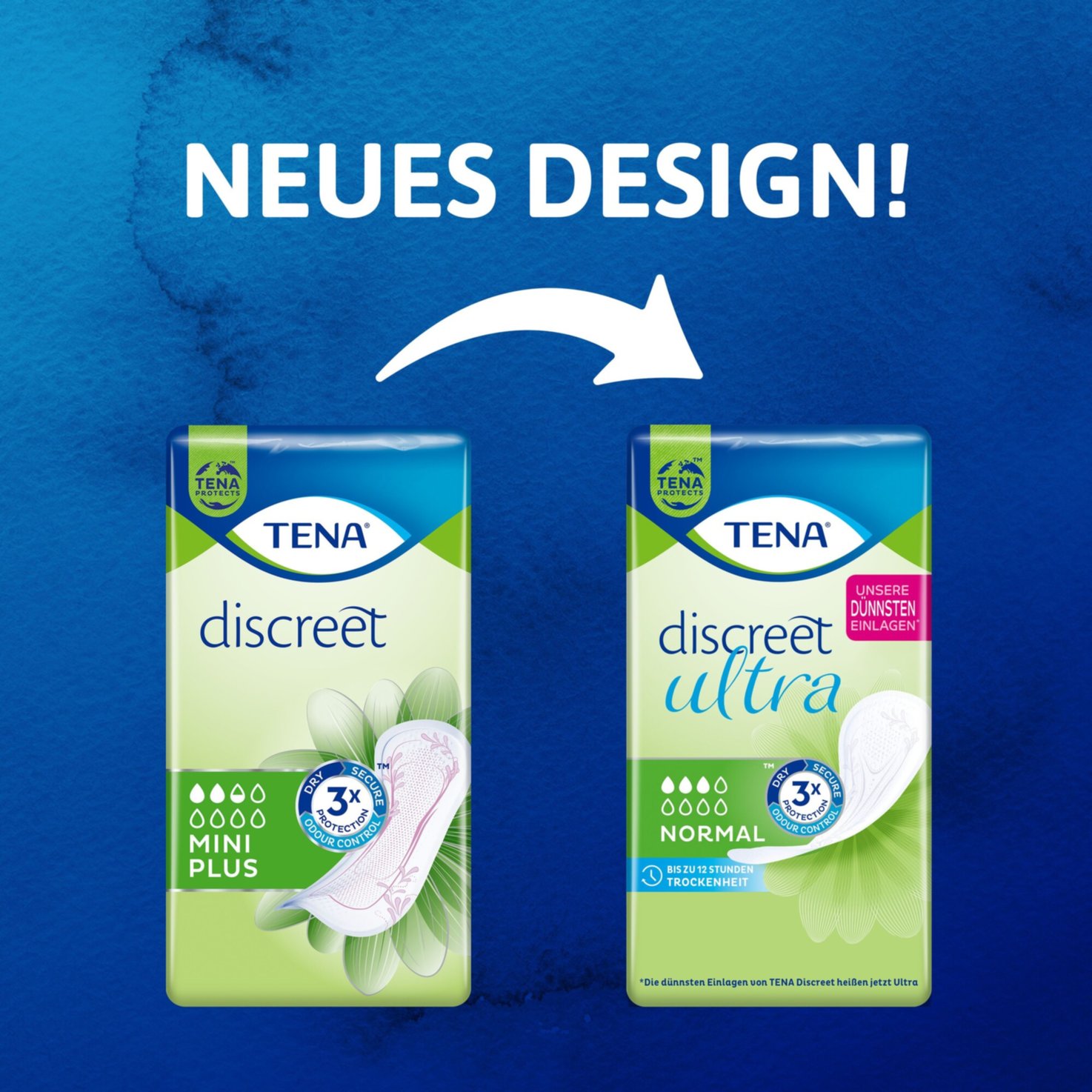 Tena Discreet Inkontinenz-Einlagen Normal 12 Stück