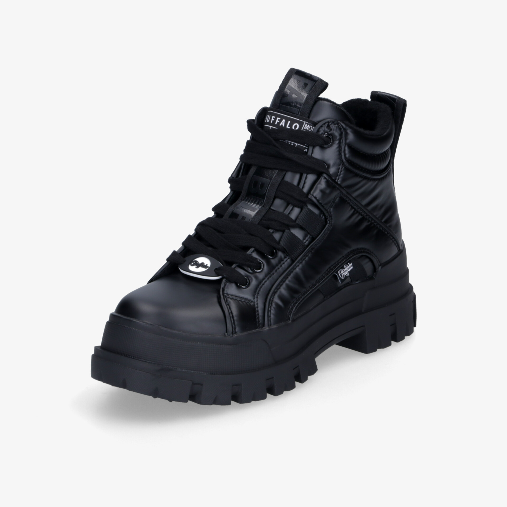 Buffalo Aspha NC Mid Damen Biker Boots schwarz