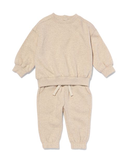 ensemble bébé pull et pantalon sable