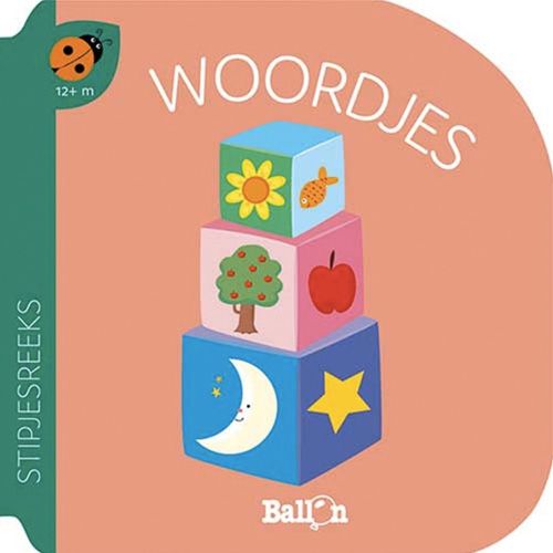 Uitgeverij ballon kartonboek stipjesreeks - woordjes