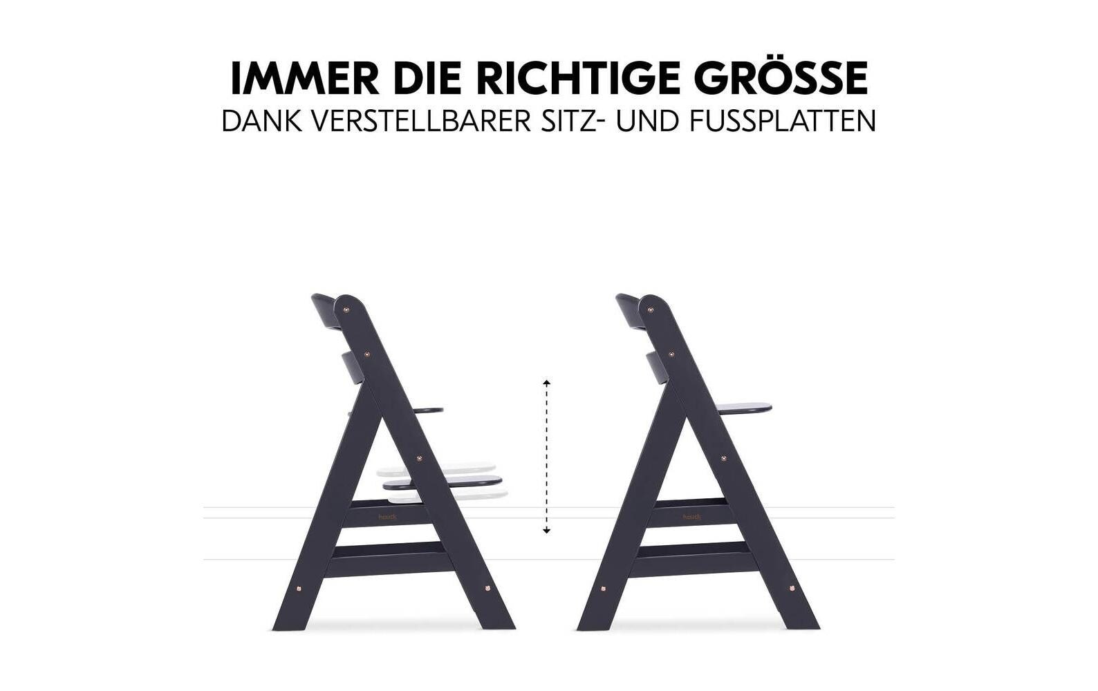 Hauck Hochstuhl »Alpha Newborn Set Plus Dark Grey« ()