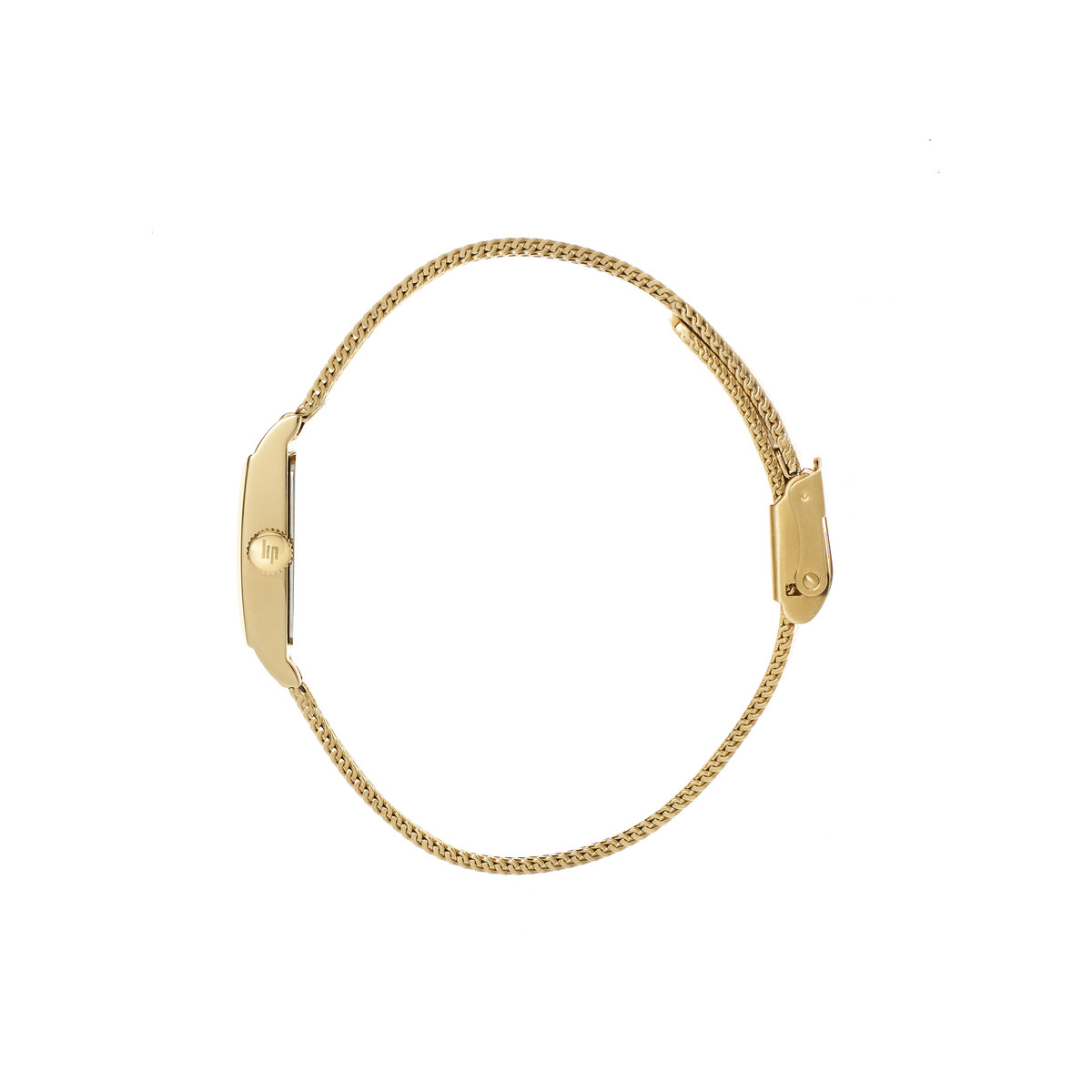 Montre Lip femme acier doré