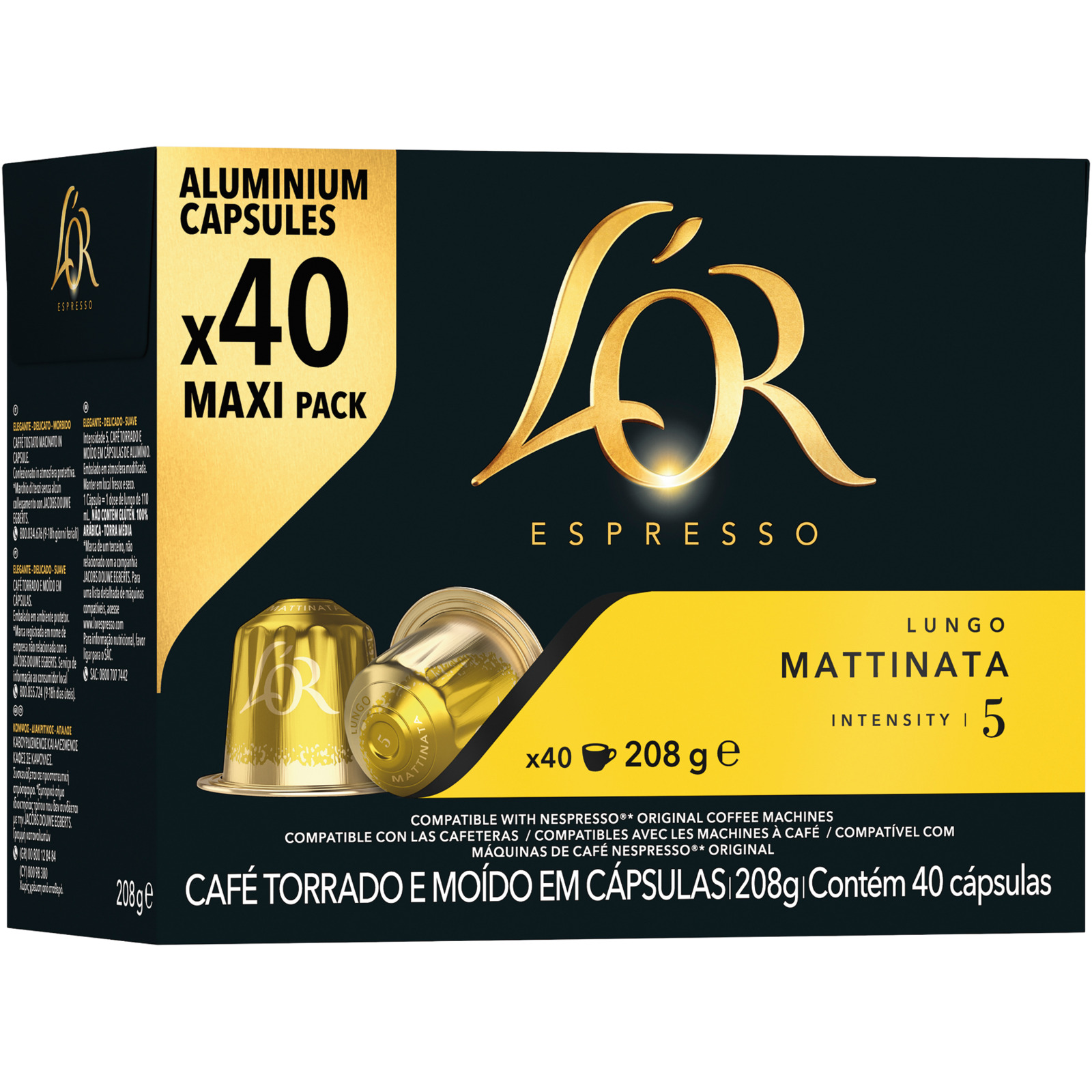 L'OR Lungo Mattinata 40 Kapseln