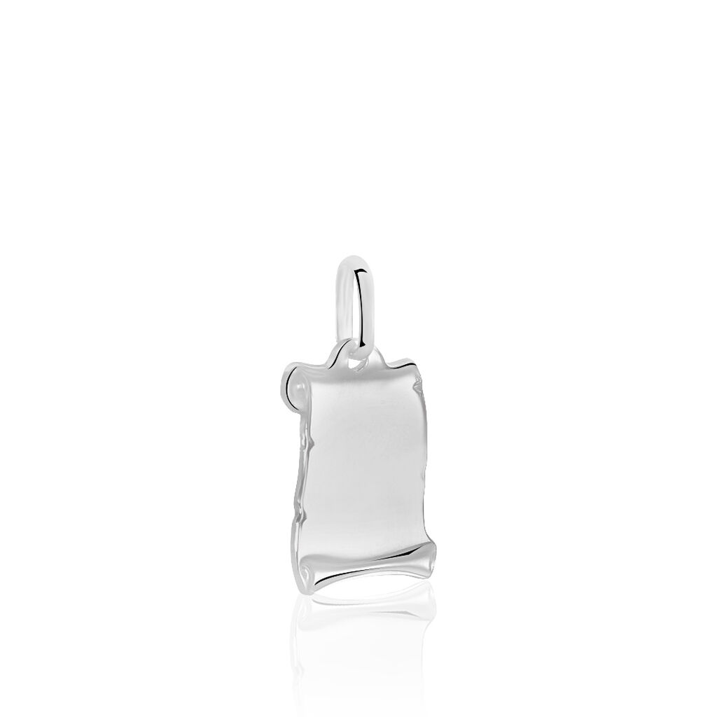 Pendentif Zodiaque Parchemin Argent Blanc