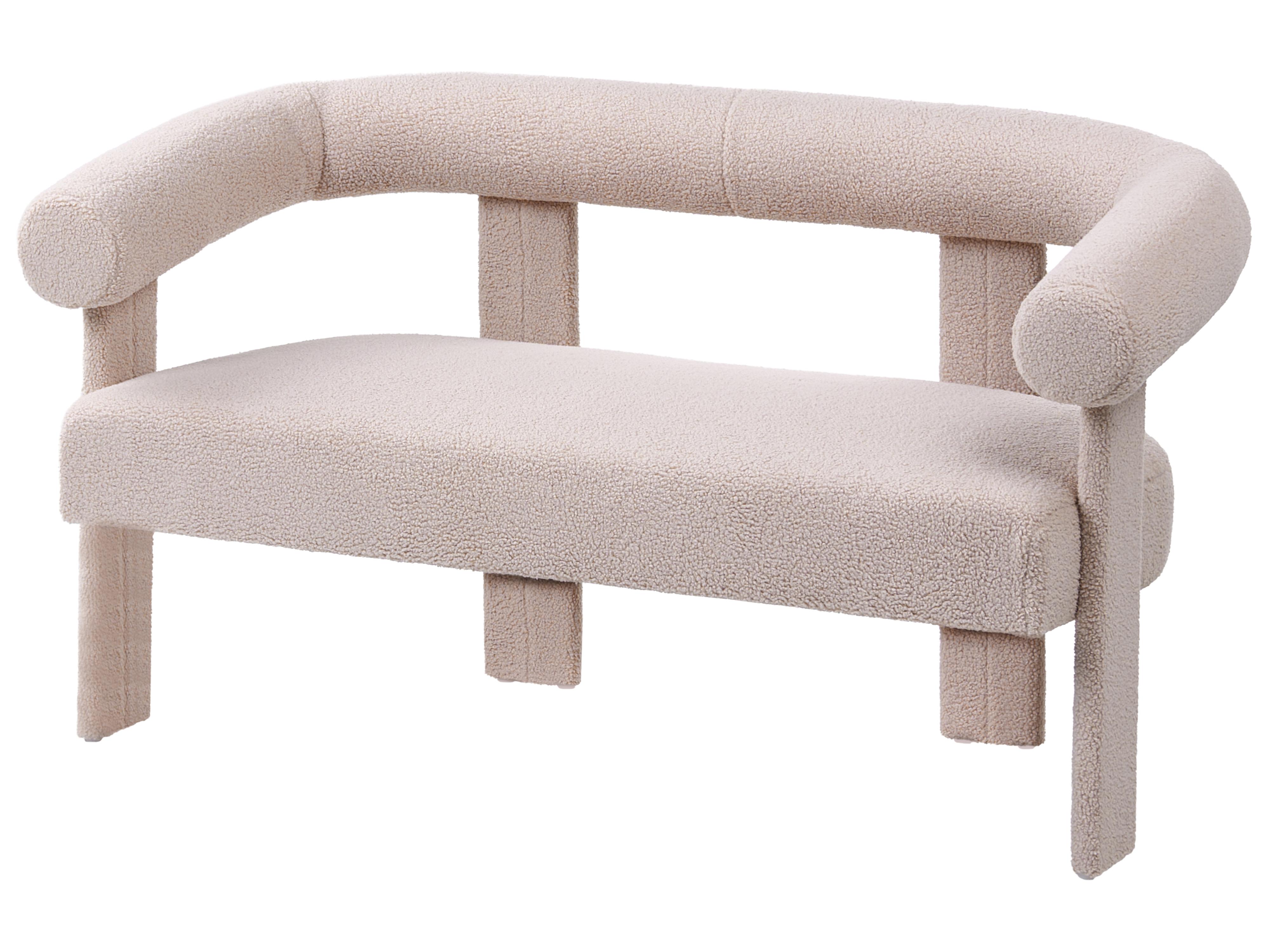 Bank 2-zits ILBRO Bouclé Lichtbeige