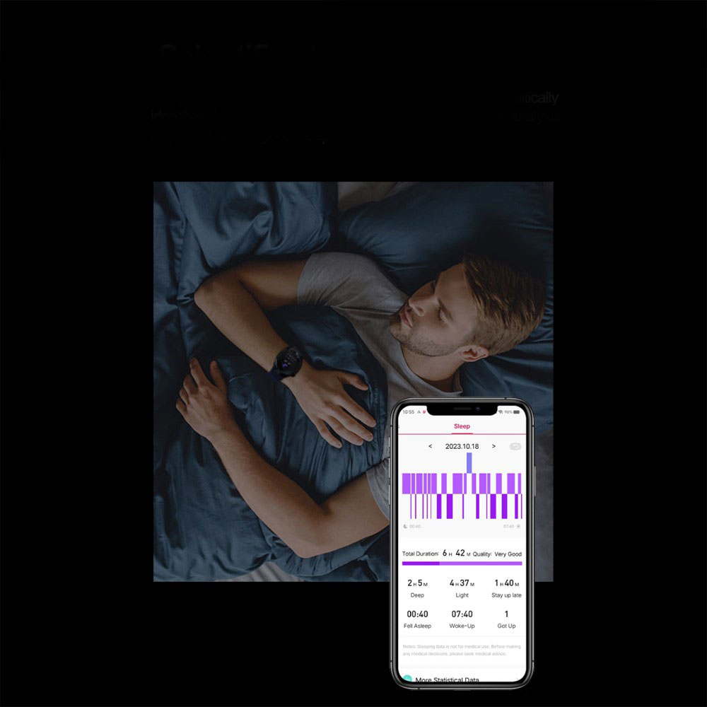Fitness Tracker Smart Watch 1.43