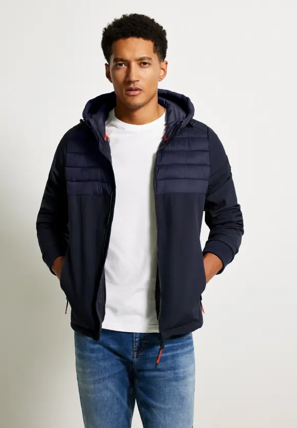 Softshelljacke mit Kapuze - midnight blue