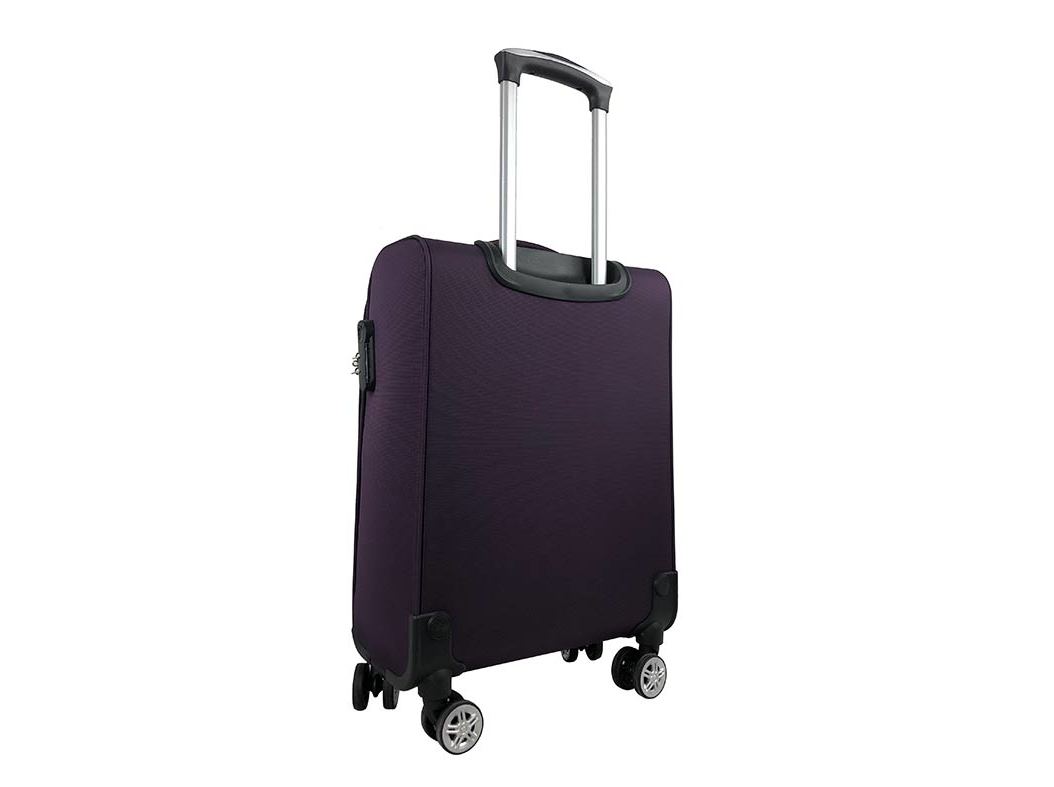 MALA DE CABINE FLEXÍVEL AIRPORT ROXO 8 RODAS 55CM