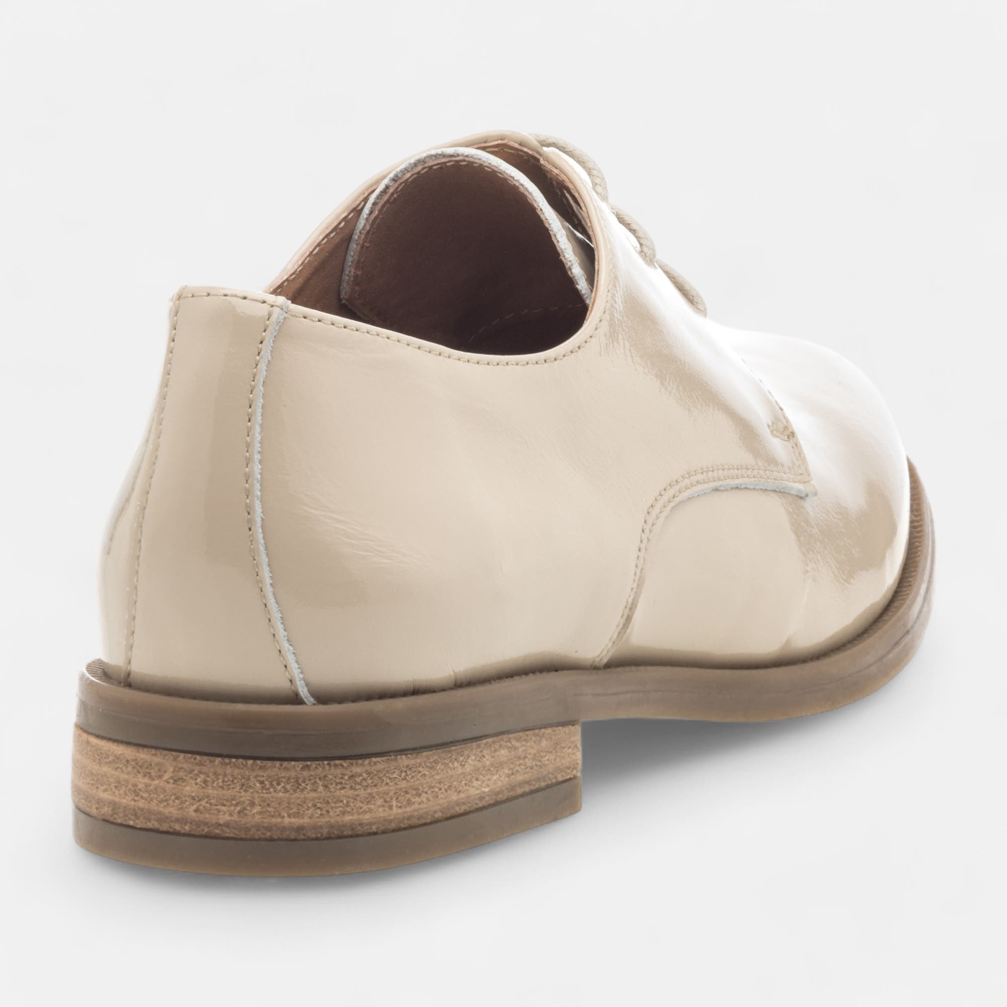 Derbies Femme en cuir beige