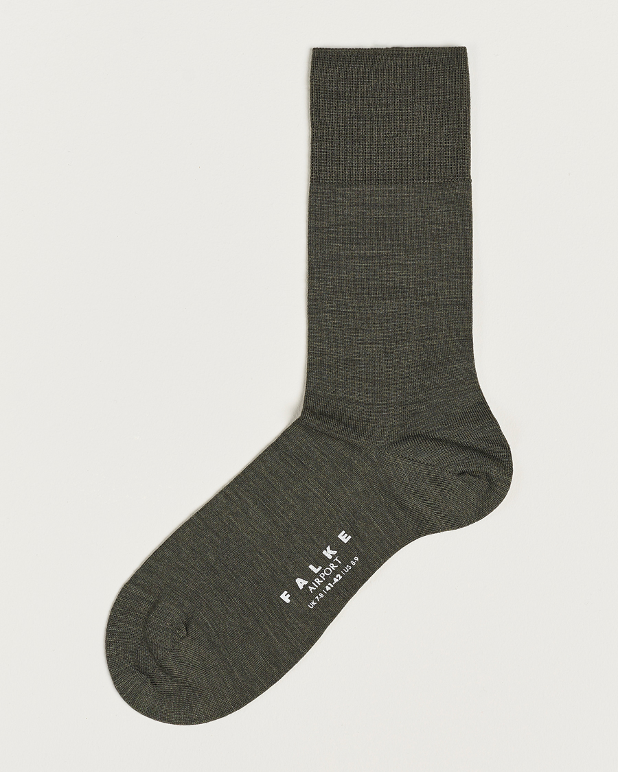 Falke Airport Socks Green Melange