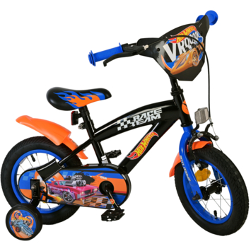 Hot Wheels kinderfiets zwart 12 inch