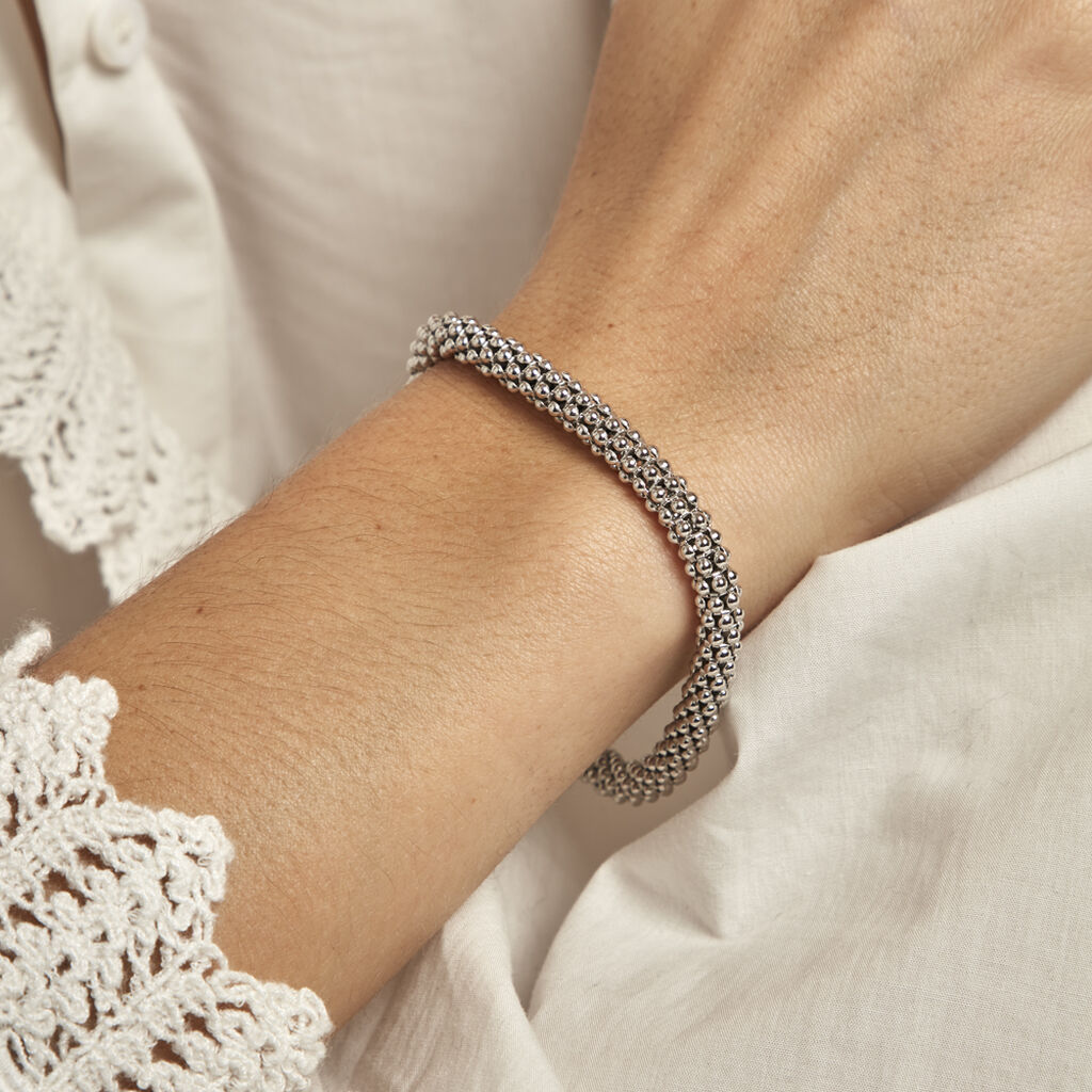 Bracelet Nahila Argent Blanc