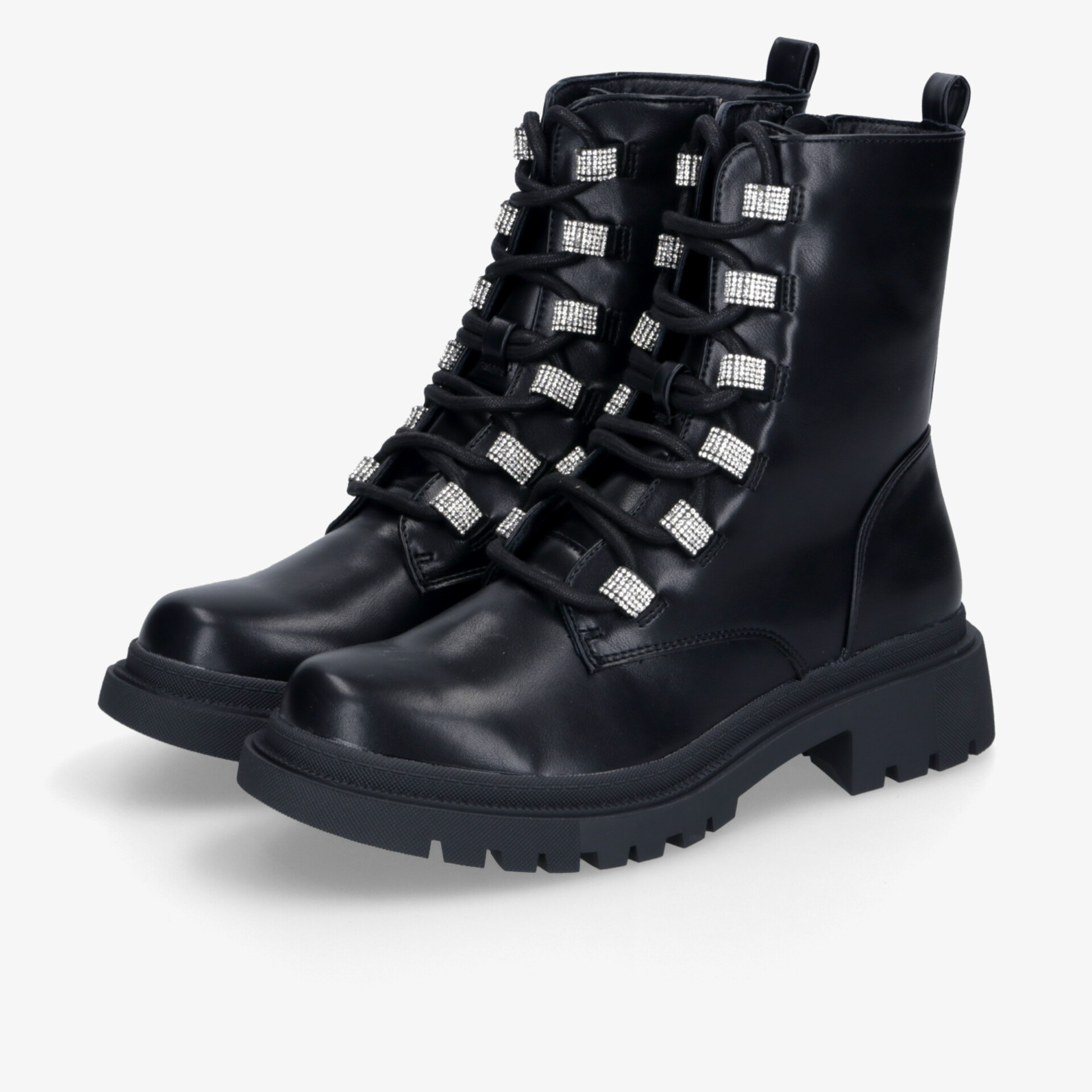 la strada Damen Schnürstiefeletten schwarz