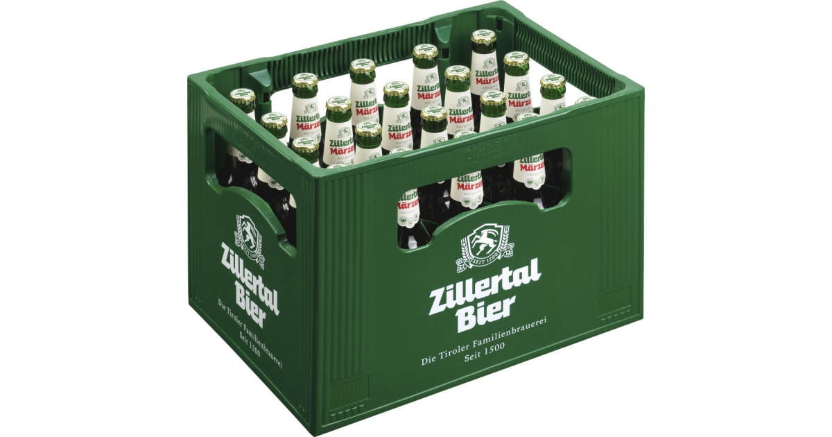 Zillertal Bier Märzen Kiste 20x 0,5 Liter (Mehrweg)