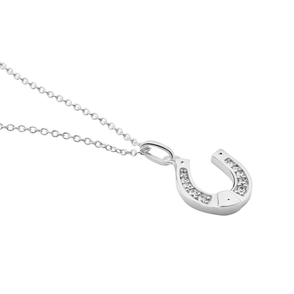 Collier Argent Blanc Centaures Oxyde De Zirconium