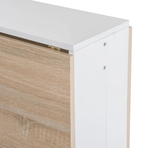 HomCom Mesa Dobrável com 2 Abas Rebatíveis 103x76x73,5cm