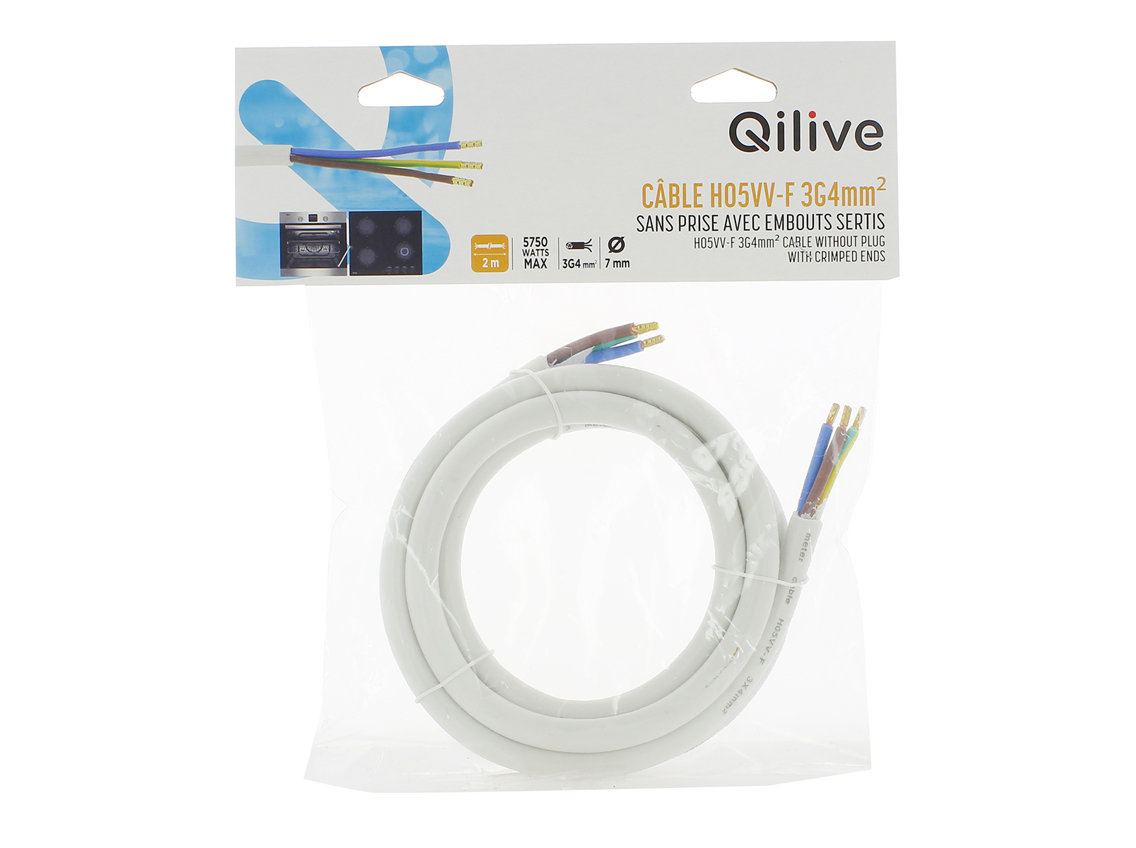 CABO H05VV-F 3G4MM2 QILIVE PLACAS/FORNOS/FOGÕES
