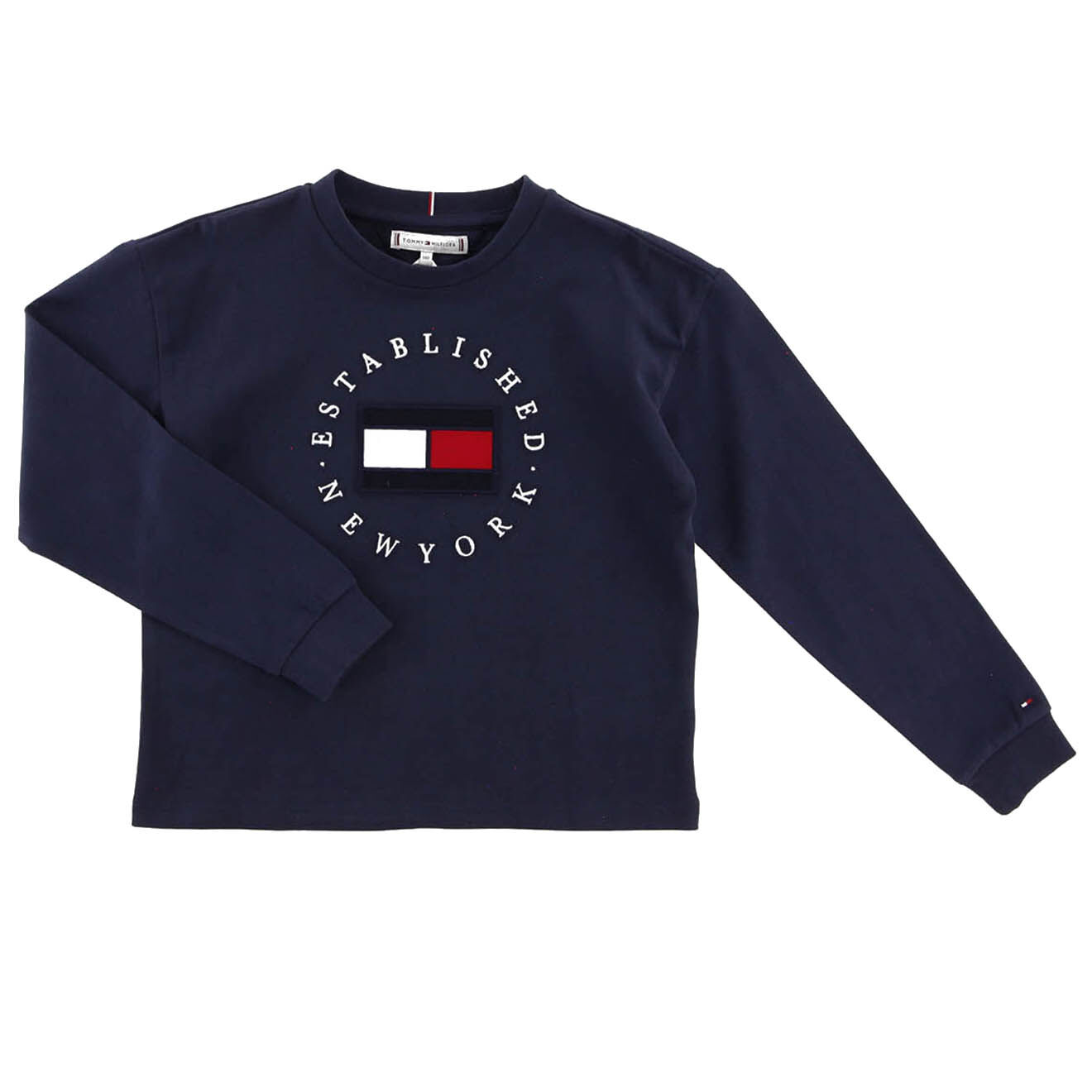 Tommy Hilfiger T-Shirt en Coton à logo bleu marine