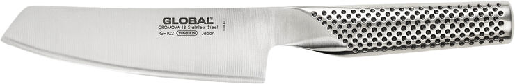 Global G-102 grøntsagskniv stål 14 cm Sølv