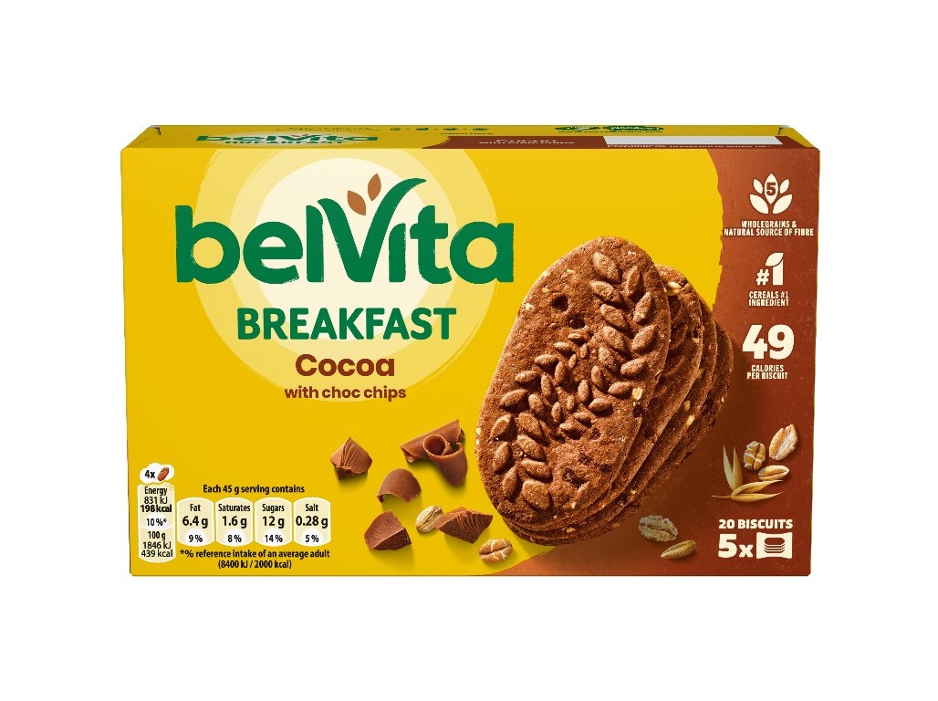 BOLACHA BELVITA CHOCOLATE 225G