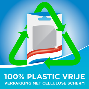 Aquafresh Clean Control Tandenborstel Medium - in 100% plasticvrije verpakking 1ST