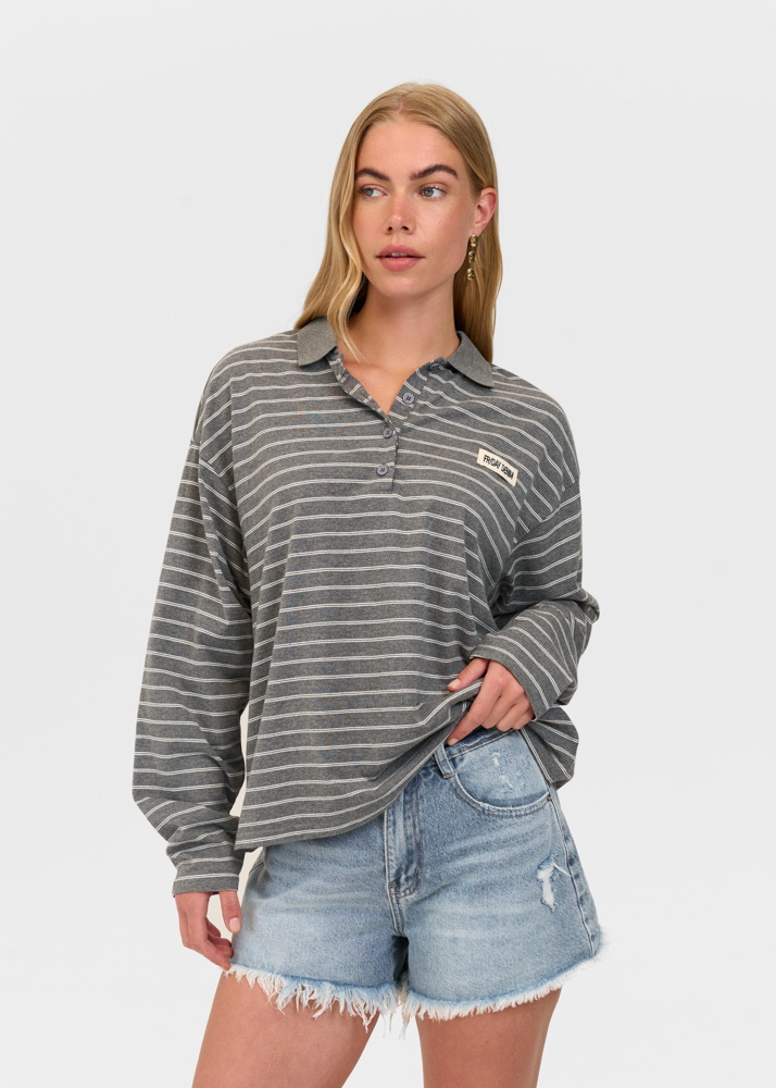 Boyfriend short sea blauw