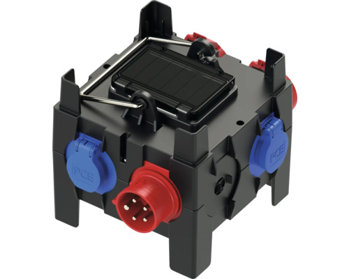 Mobiele verdeeldoos CEE 16A IP44 zwart PCE9030208