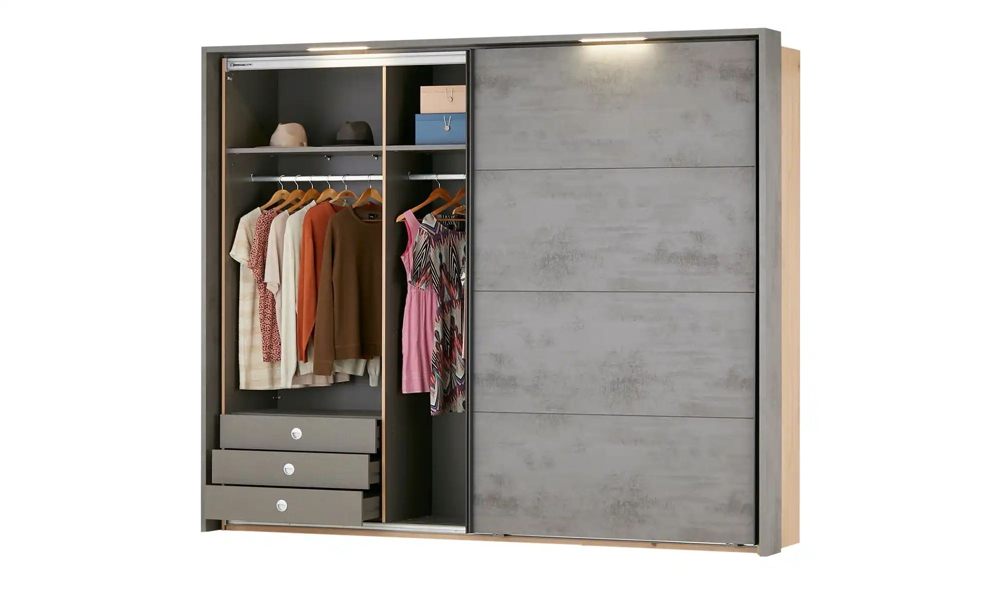 Schwebetürenschrank, 2-türig Corris