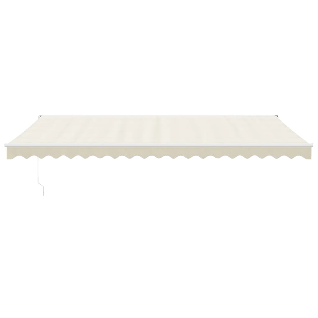 Auvent rétractable automatique crème 5x3 m