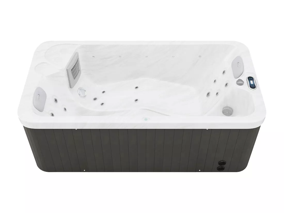 SPA 2 places blanc perlé - 18 jets - L210 x P110 x H74 cm - Système BALBOA - TAHITI III