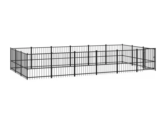 Chenil cage enclos pac noire 582 x 291 x 100 cm 02_0041804