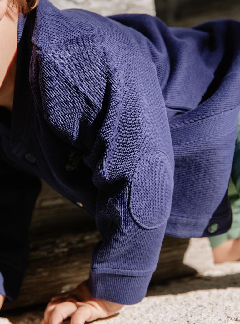 Gilet bleu nuit esprit veste