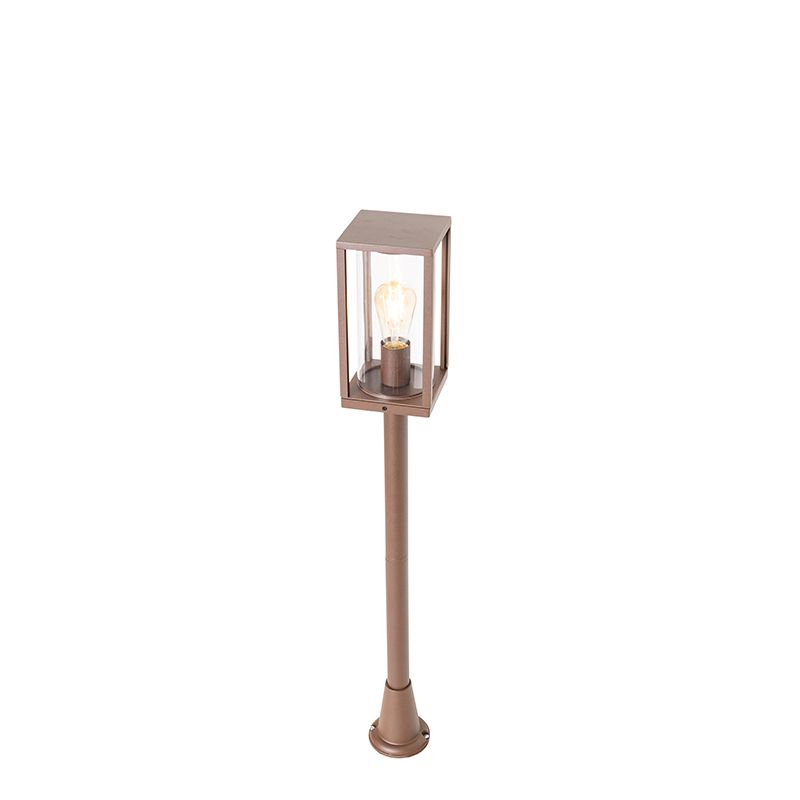 Industriële staande buitenlamp roestbruin 100 cm IP44 - Charlois