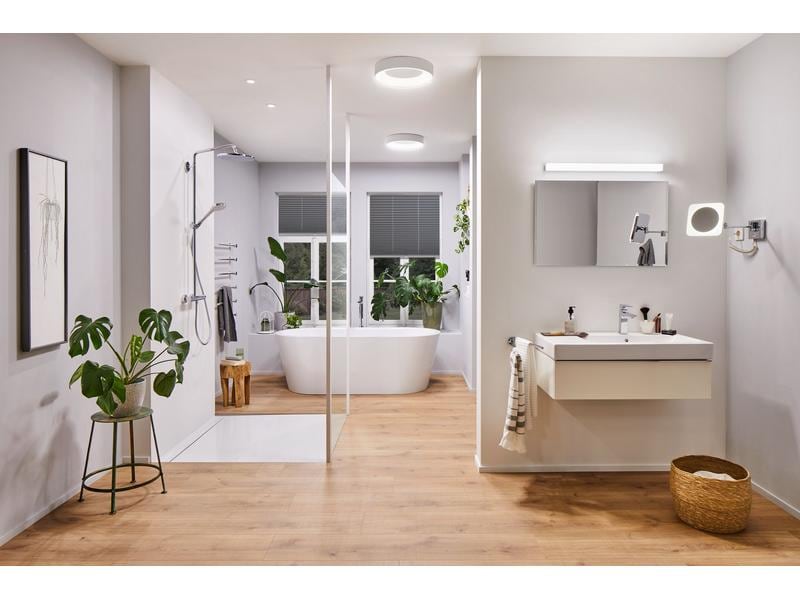 Paulmann Badezimmerleuchte CASCA 23 W, WhiteSwitch HomeSpa Badezimmerleuchte mit variabler Farbtemperatur