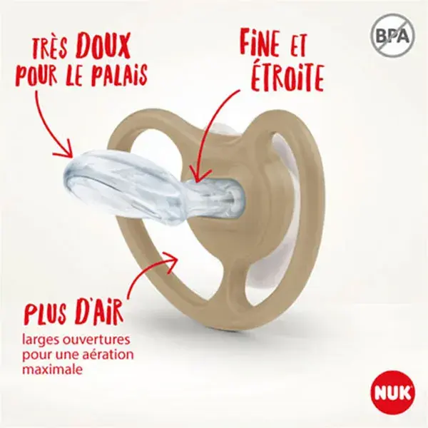Chupeta Nuk Fisiológica de Silicone +18m Pacote com 2
