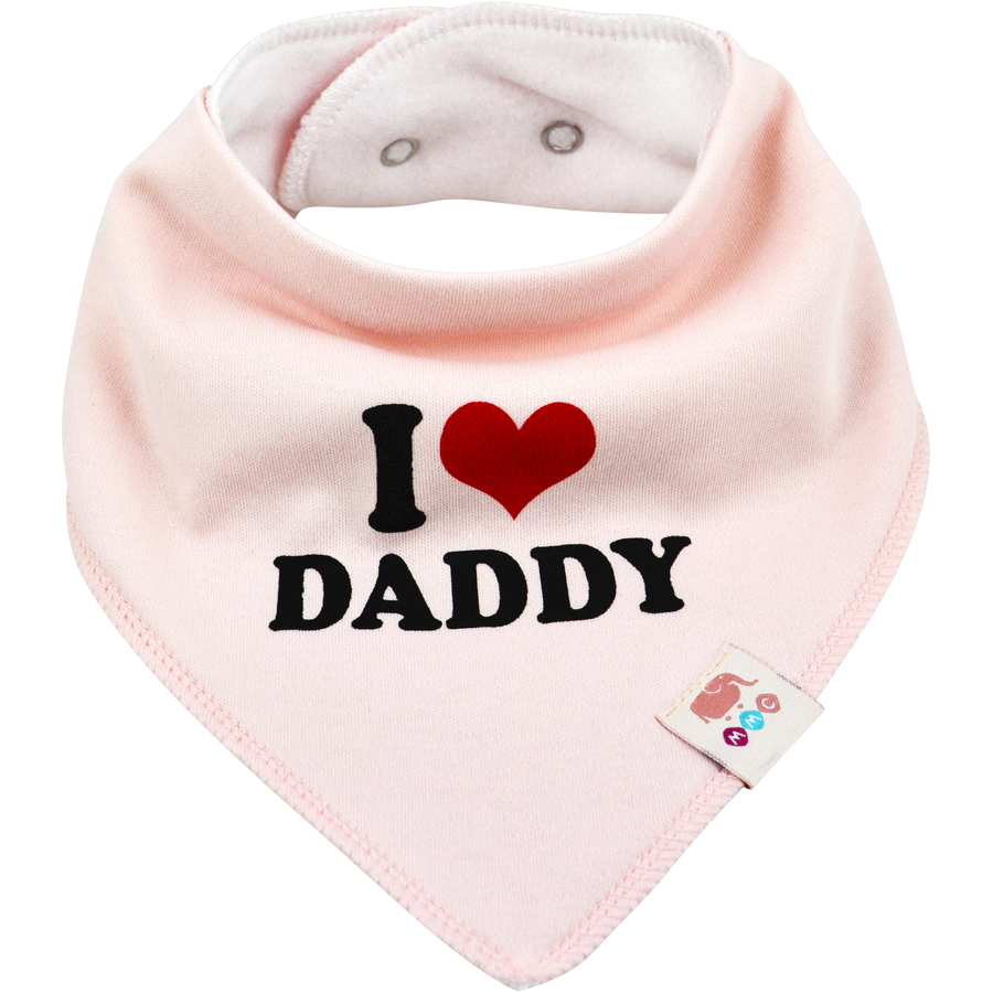 M.M.C. Lätzchen 6 PACK I Love Mommy Daddy Dreieckstücher Halstücher Mädchen Set